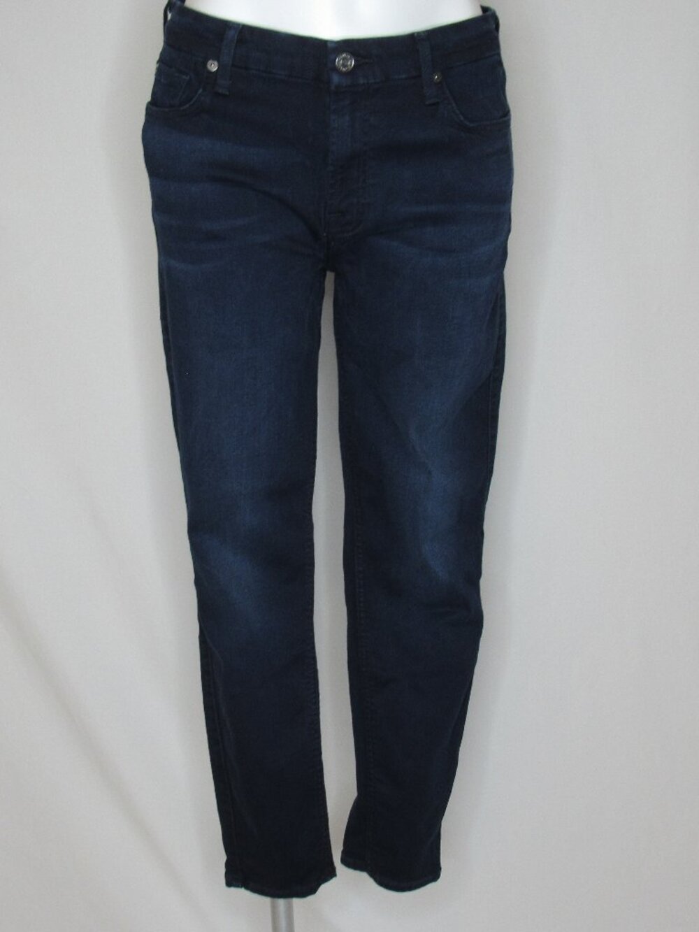 7 For All Mankind Blue Stretch THE ANKLE SKINNY Jeans 27" Women's 31